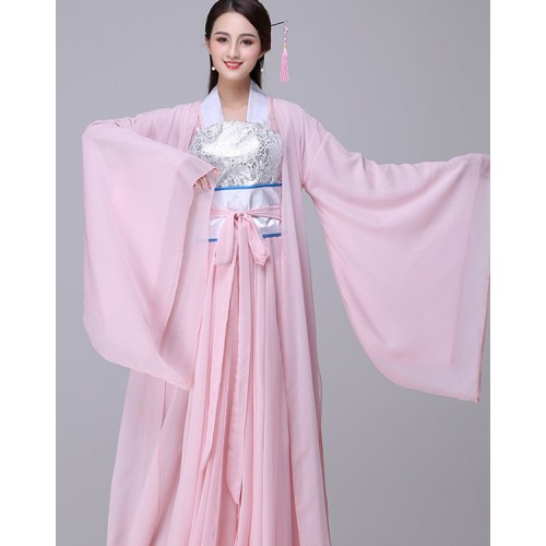 Chinese folk dance dress hanfu ancient traditional classical fairy princess drama photography cosplay stage performance dresses
